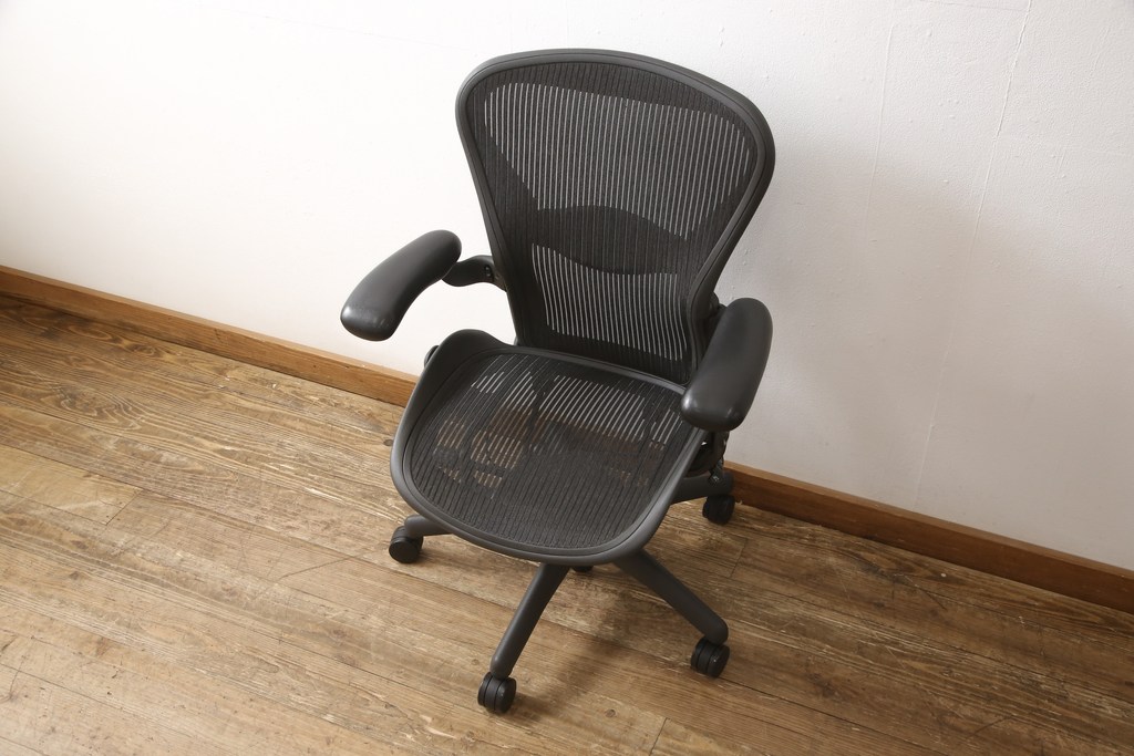 中古　美品　Hermanmiller(ハーマンミラー社)　ランバーサポート　Bサイズ　座り心地を追求したアーロンチェア(オフィスチェア、アームチェア、ワークチェア)(R-058228)
