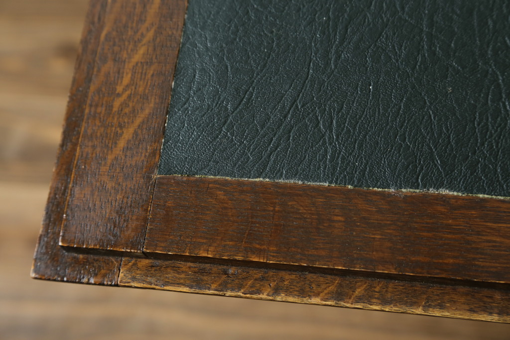 イギリスアンティーク　Harrop’s　Better Furniture　オーク材の質感を活かしたシンプルかつ直線的なフォルムが魅力のライティングビューロー(簿記机、ワークデスク、在宅用、在宅ワーク用、サイドチェスト、引き出し、英国)(R-083102)