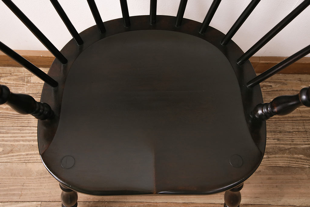 ヴィンテージ　松本民芸家具　座り心地の良さが魅力の#91型キャプテンチェア(アームチェア、椅子、ビンテージ)(R-047221)