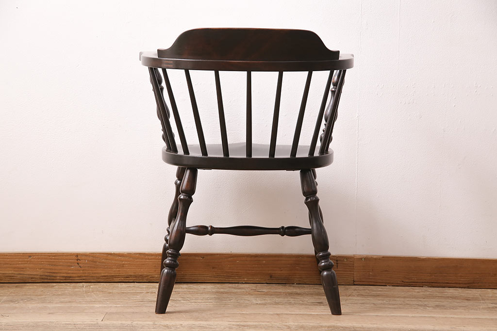 ヴィンテージ　松本民芸家具　座り心地の良さが魅力の#91型キャプテンチェア(アームチェア、椅子、ビンテージ)(R-047221)
