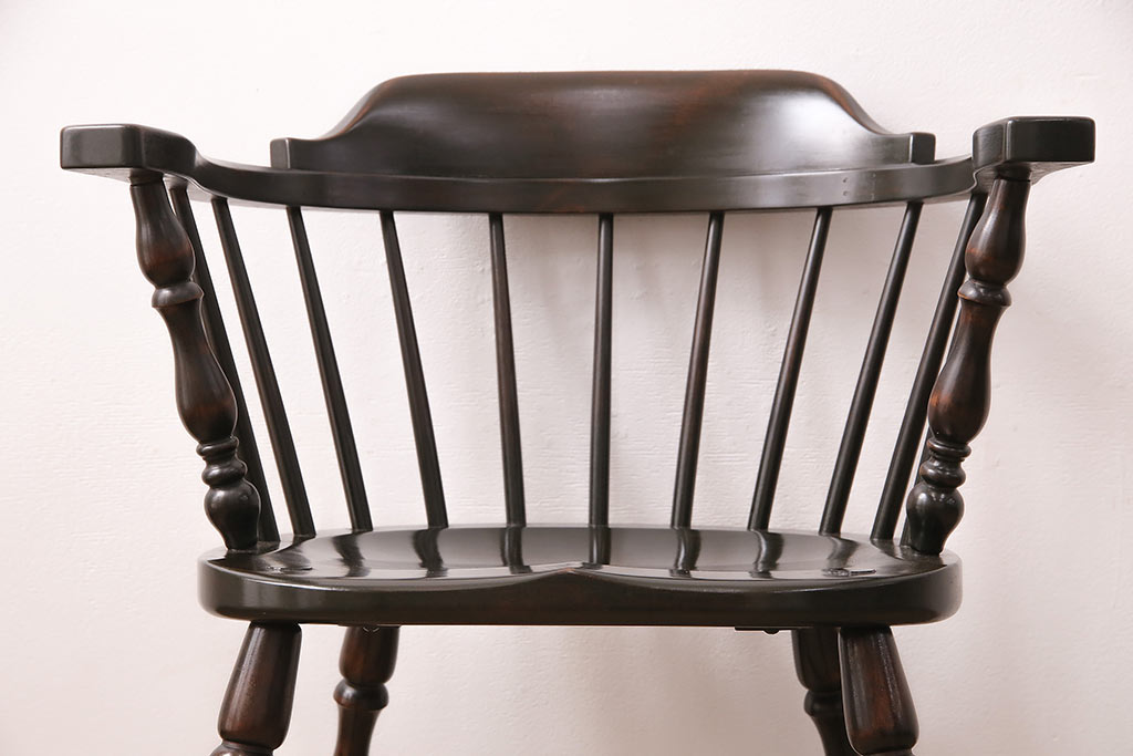 ヴィンテージ　松本民芸家具　座り心地の良さが魅力の#91型キャプテンチェア(アームチェア、椅子、ビンテージ)(R-047219)