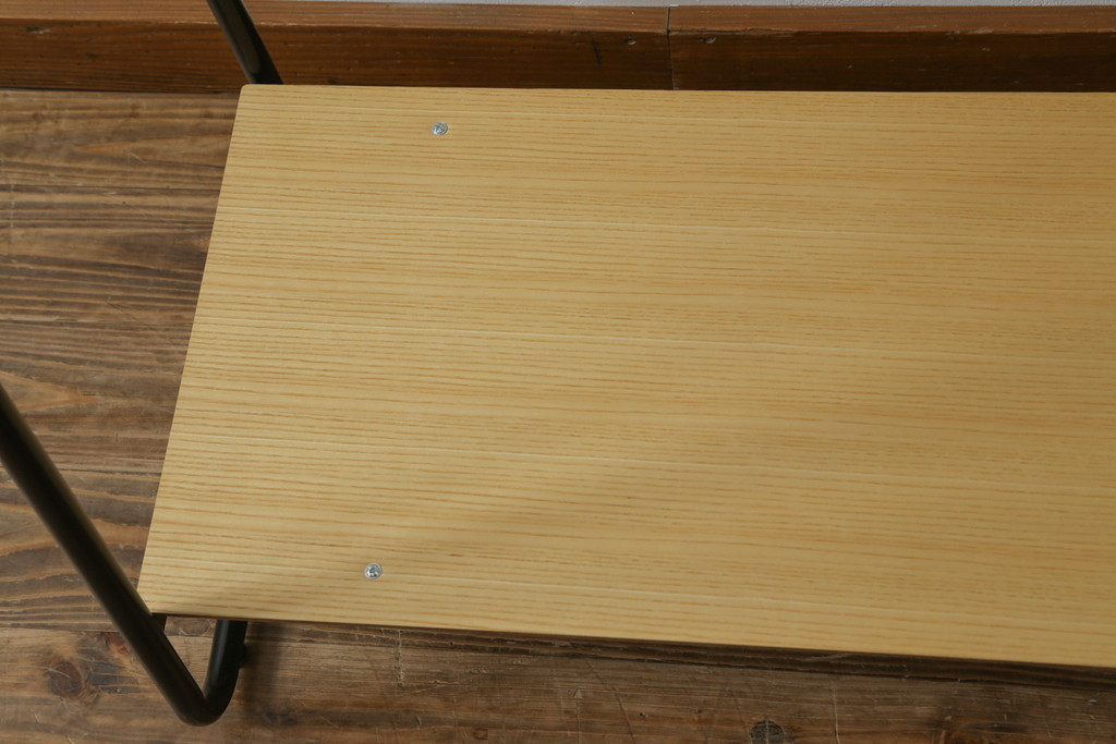中古　美品　IDEE(イデー)　PAUL HANGER STAND(ポールハンガースタンド)　ナチュラル　シンプルで美しく暮らしに馴染むハンガーラック(洋服掛け、コート掛け、店舗什器)(R-083148)