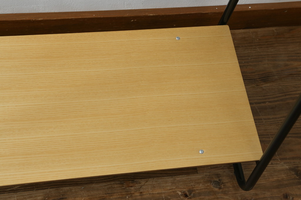 中古　美品　IDEE(イデー)　PAUL HANGER STAND(ポールハンガースタンド)　ナチュラル　シンプルで美しく暮らしに馴染むハンガーラック(洋服掛け、コート掛け、店舗什器)(R-083148)