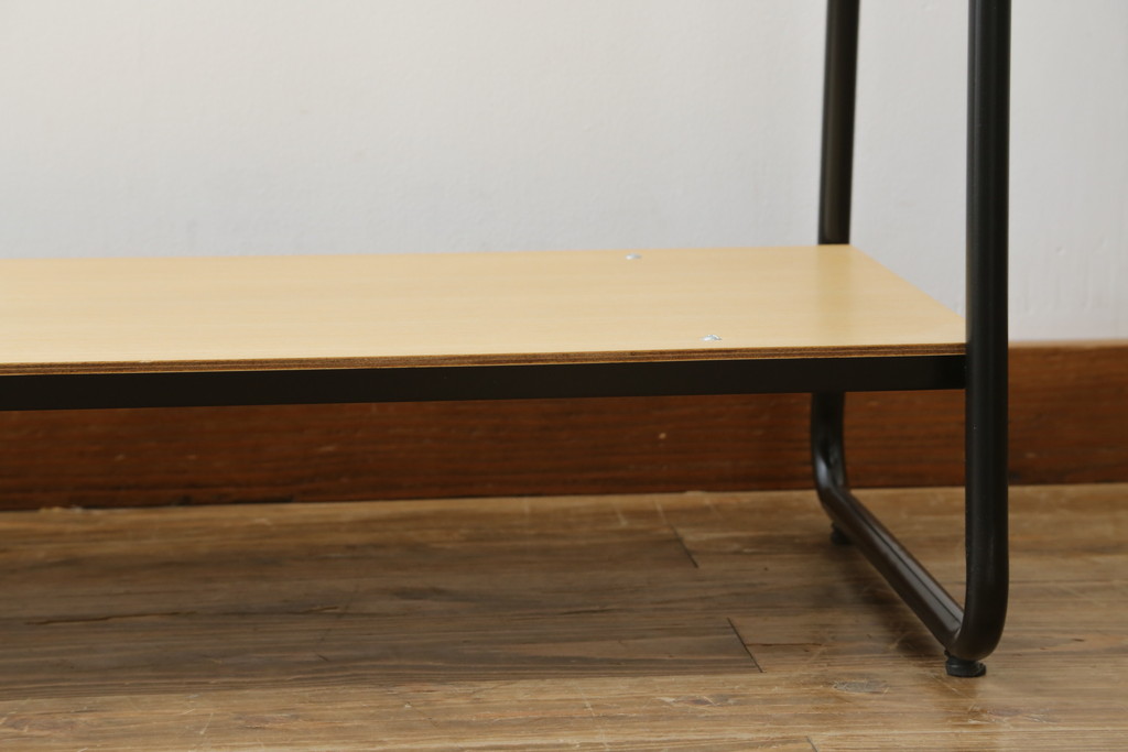 中古　美品　IDEE(イデー)　PAUL HANGER STAND(ポールハンガースタンド)　ナチュラル　シンプルで美しく暮らしに馴染むハンガーラック(洋服掛け、コート掛け、店舗什器)(R-083148)