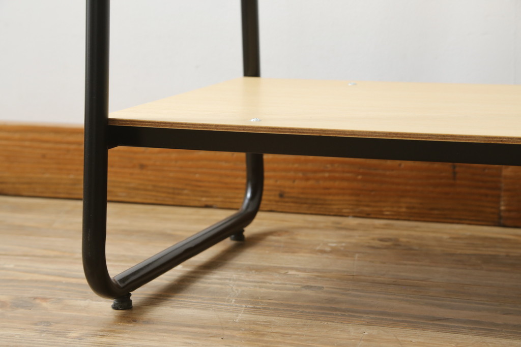 中古　美品　IDEE(イデー)　PAUL HANGER STAND(ポールハンガースタンド)　ナチュラル　シンプルで美しく暮らしに馴染むハンガーラック(洋服掛け、コート掛け、店舗什器)(R-083148)