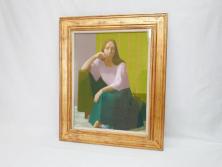 【古美術買取】中村清治(Nakamura Seiji)　「婦人像」　10号(F10)　1974年　絵画(額装、油絵、油彩)(アンティーク絵画)を買取りました。