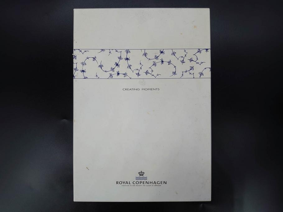 デンマーク　ROYAL COPENHAGEN(ロイヤルコペンハーゲン)　シャンパングラス/MEISSEN(マイセン)　マイセンクリスタル　ブルーオニオン　ロックグラス　繊細なデザインに気品を感じるグラス3点セット(タンブラー、オールドファッション、ワイン、コップ、北欧、共箱付き)(R-083281)