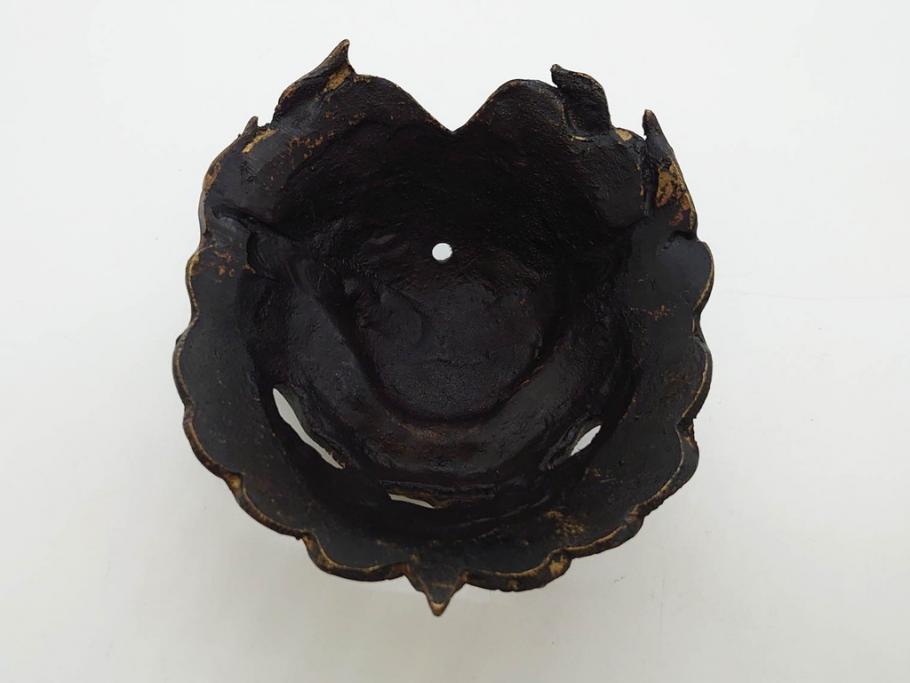 時代物　中国古玩　古銅　獅子　香炉(香爐、仏具、茶道具)(R-083078)