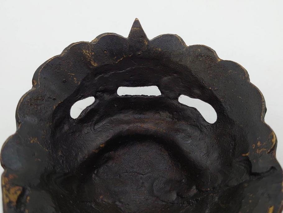 時代物　中国古玩　古銅　獅子　香炉(香爐、仏具、茶道具)(R-083078)