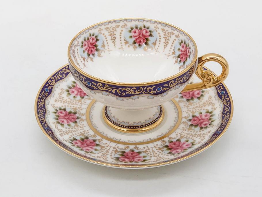 未使用品　ノリタケ　NORITAKE　100周年記念　オールドノリタケデザイン　華やかで美しいカップ&ソーサー6客セット(100th Anniversary、アソートコレクション、C&S、花、金彩、洋食器、外箱付き)(R-083081)