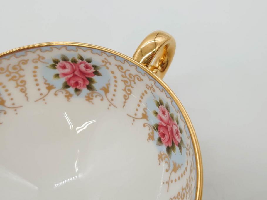 未使用品　ノリタケ　NORITAKE　100周年記念　オールドノリタケデザイン　華やかで美しいカップ&ソーサー6客セット(100th Anniversary、アソートコレクション、C&S、花、金彩、洋食器、外箱付き)(R-083081)