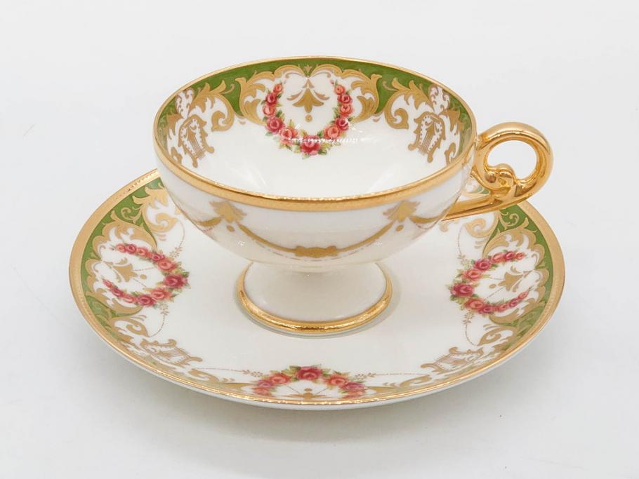 未使用品　ノリタケ　NORITAKE　100周年記念　オールドノリタケデザイン　華やかで美しいカップ&ソーサー6客セット(100th Anniversary、アソートコレクション、C&S、花、金彩、洋食器、外箱付き)(R-083081)