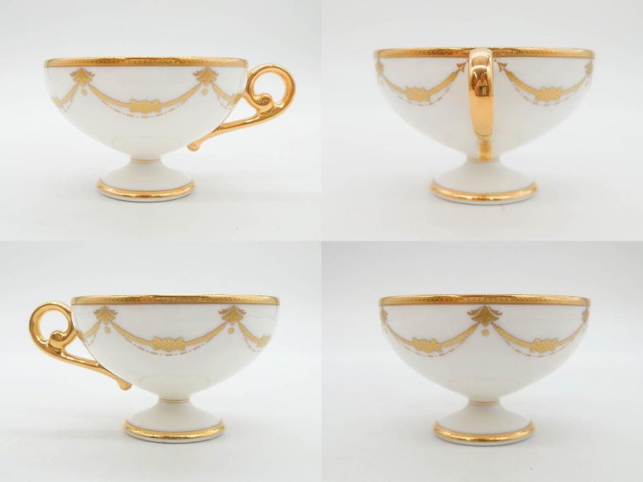 未使用品　ノリタケ　NORITAKE　100周年記念　オールドノリタケデザイン　華やかで美しいカップ&ソーサー6客セット(100th Anniversary、アソートコレクション、C&S、花、金彩、洋食器、外箱付き)(R-083081)