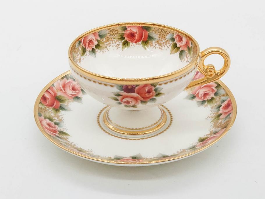 未使用品　ノリタケ　NORITAKE　100周年記念　オールドノリタケデザイン　華やかで美しいカップ&ソーサー6客セット(100th Anniversary、アソートコレクション、C&S、花、金彩、洋食器、外箱付き)(R-083081)