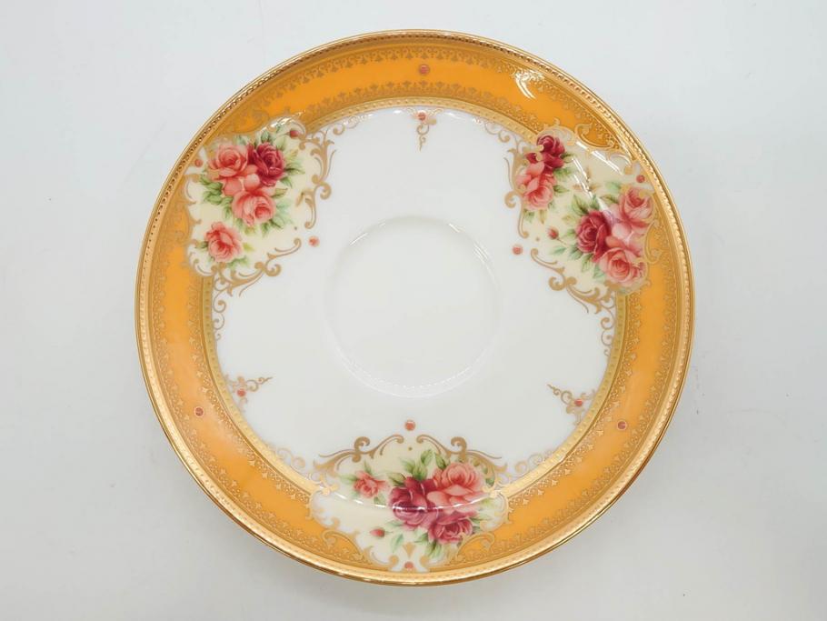 未使用品　ノリタケ　NORITAKE　100周年記念　オールドノリタケデザイン　華やかで美しいカップ&ソーサー6客セット(100th Anniversary、アソートコレクション、C&S、花、金彩、洋食器、外箱付き)(R-083081)