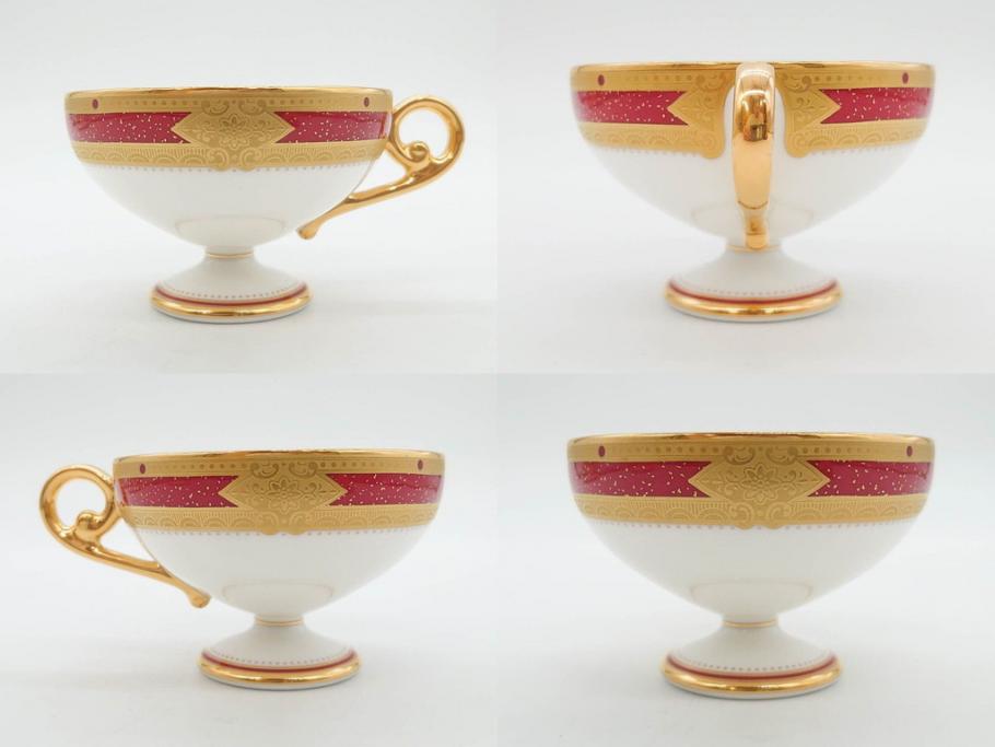 未使用品　ノリタケ　NORITAKE　100周年記念　オールドノリタケデザイン　華やかで美しいカップ&ソーサー6客セット(100th Anniversary、アソートコレクション、C&S、花、金彩、洋食器、外箱付き)(R-083081)