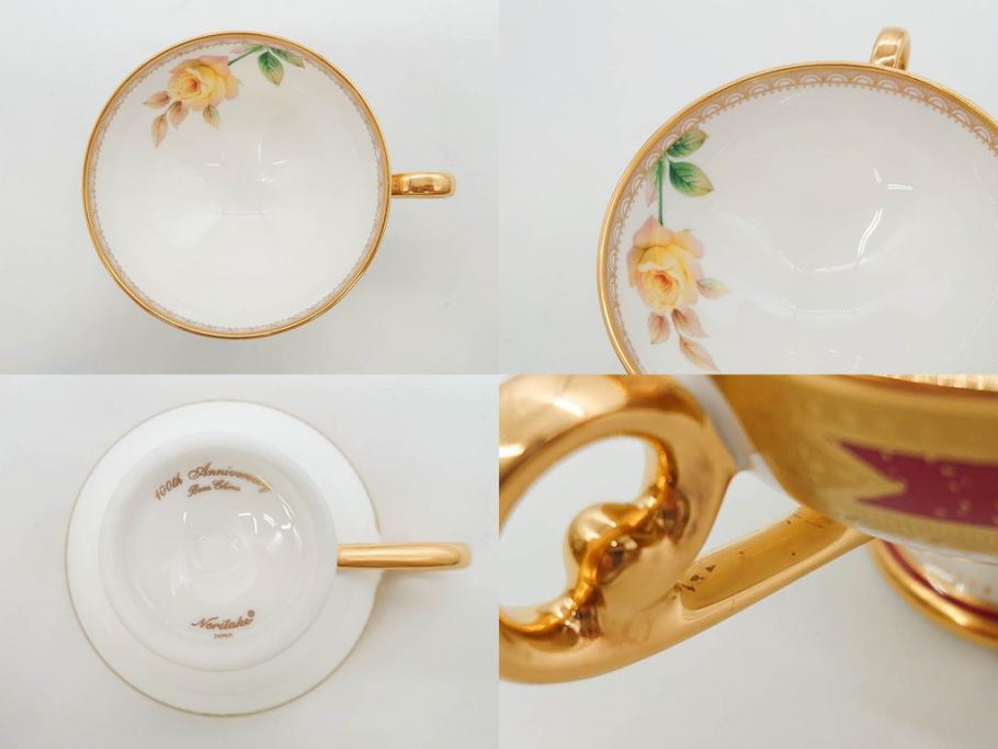 未使用品　ノリタケ　NORITAKE　100周年記念　オールドノリタケデザイン　華やかで美しいカップ&ソーサー6客セット(100th Anniversary、アソートコレクション、C&S、花、金彩、洋食器、外箱付き)(R-083081)