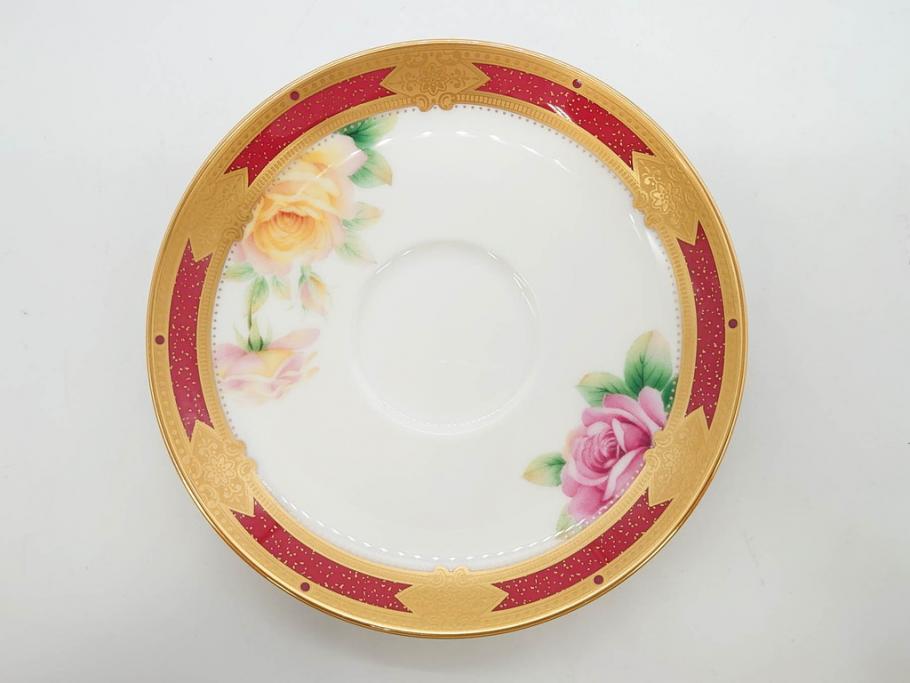 未使用品　ノリタケ　NORITAKE　100周年記念　オールドノリタケデザイン　華やかで美しいカップ&ソーサー6客セット(100th Anniversary、アソートコレクション、C&S、花、金彩、洋食器、外箱付き)(R-083081)