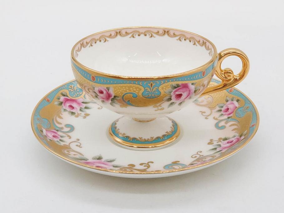 未使用品　ノリタケ　NORITAKE　100周年記念　オールドノリタケデザイン　華やかで美しいカップ&ソーサー6客セット(100th Anniversary、アソートコレクション、C&S、花、金彩、洋食器、外箱付き)(R-083081)