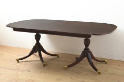 【買取】最高級　アメリカ　KINDEL(キンデル)　マホガニー材　エクステンションテーブルを買取りました。(定価約240万円)