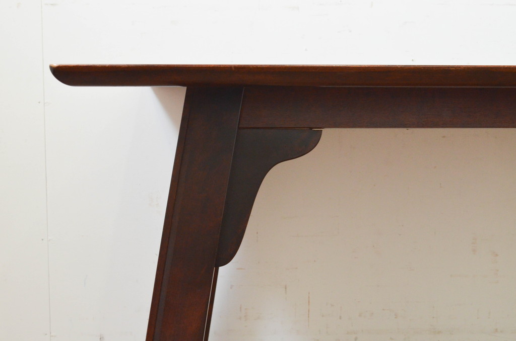 和製ビンテージ　松本民芸家具　脚のデザインがおしゃれな#70型食卓(作業台、ダイニングテーブル、2人掛け、4人掛け、二人掛け、四人掛け、ヴィンテージ)(定価約22万円)(R-069620)