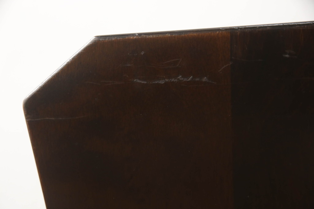 中古　廃盤モデル　星野民芸(星野民藝)　桜材　個性的なデザインが存在感を放つダイニングチェア2脚セット(板座チェア、椅子、イス)(R-067653)
