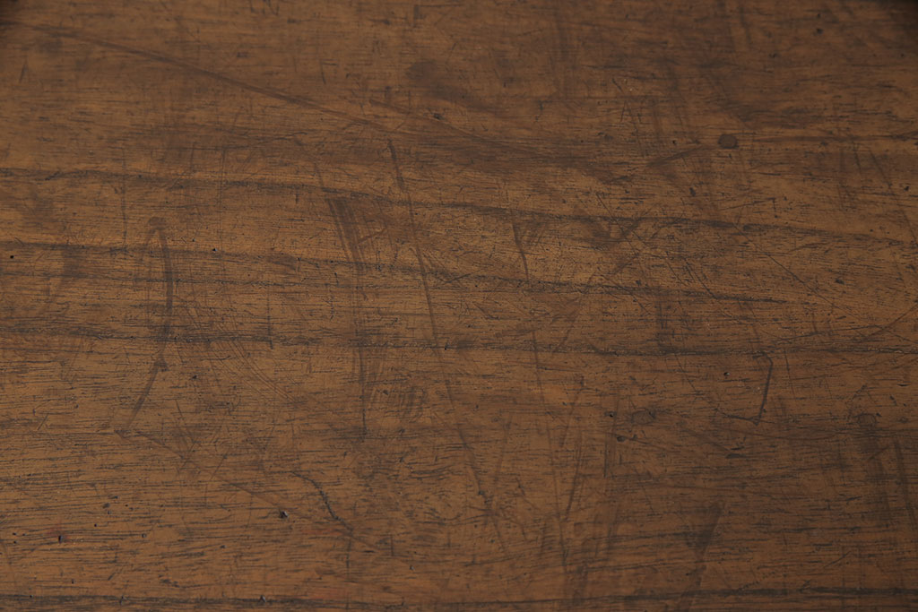 和製アンティーク　総桐材　丸い金具がユニークでかわいらしい帳場箪笥(時代箪笥、タンス、引き出し)(R-052675)