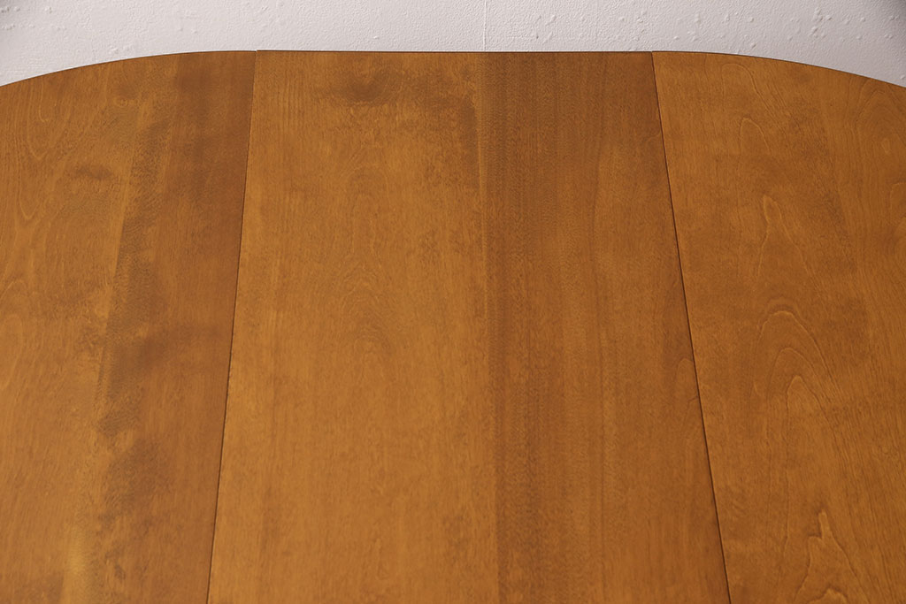 中古　美品　横浜ダニエル(daniel)　洗練された上品さが目を引くダイニングテーブル(定価約40万円)(エクステンションテーブル、伸長式テーブル、拡張式テーブル)(R-049575)