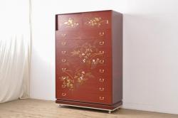 【買取】最高級品　松創　秋草図　朱漆塗り　総桐箪笥を買取りました。(定価推定350万円以上)