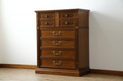 中古　美品　DREXEL HERITAGE(ドレクセルヘリテイジ)　FRANCESCA(フランチェスカ)シリーズ　優美なデザインのチェスト(引き出し)(定価約84万円)(R-056862)