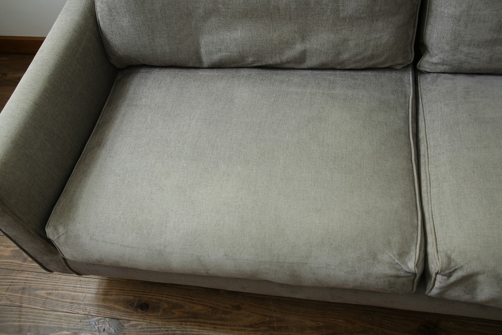 中古　ACTUS(アクタス)取扱い　eilersen(アイラーセン)　STREAMLINE(ストリームライン)　MINI SOFA(ミニソファ)　シンプルモダンな佇まいが魅力の2人掛けソファ(二人掛け、2P)(定価約484000円)(R-080322)