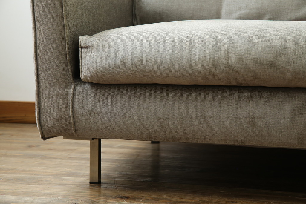中古　ACTUS(アクタス)取扱い　eilersen(アイラーセン)　STREAMLINE(ストリームライン)　MINI SOFA(ミニソファ)　シンプルモダンな佇まいが魅力の2人掛けソファ(二人掛け、2P)(定価約484000円)(R-080322)