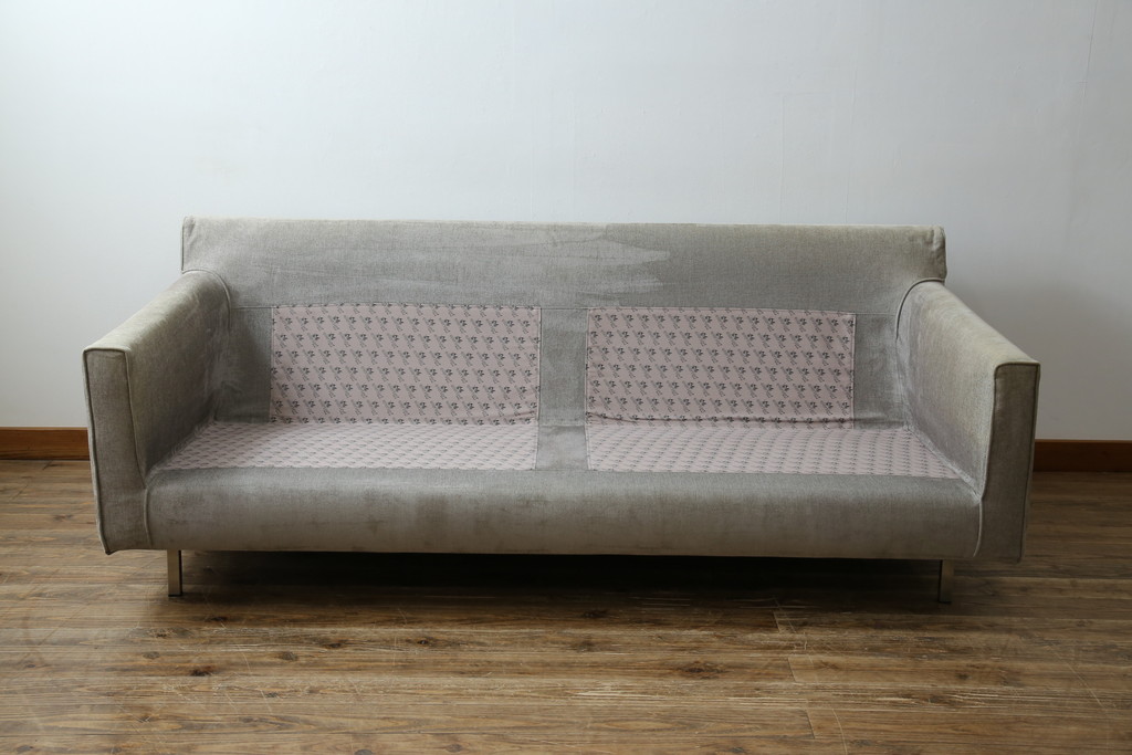 中古　ACTUS(アクタス)取扱い　eilersen(アイラーセン)　STREAMLINE(ストリームライン)　MINI SOFA(ミニソファ)　シンプルモダンな佇まいが魅力の2人掛けソファ(二人掛け、2P)(定価約484000円)(R-080322)