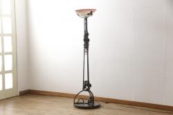【骨董買取】フランスアンティーク　ミューラー兄弟(Muller Freres Luneville)　CHAPCLLE NANCY　ヴィトリフィカシオン彩　フロアスタンド(スタンドライト、アールヌーボー期)(定価約350万円)を買取りました。