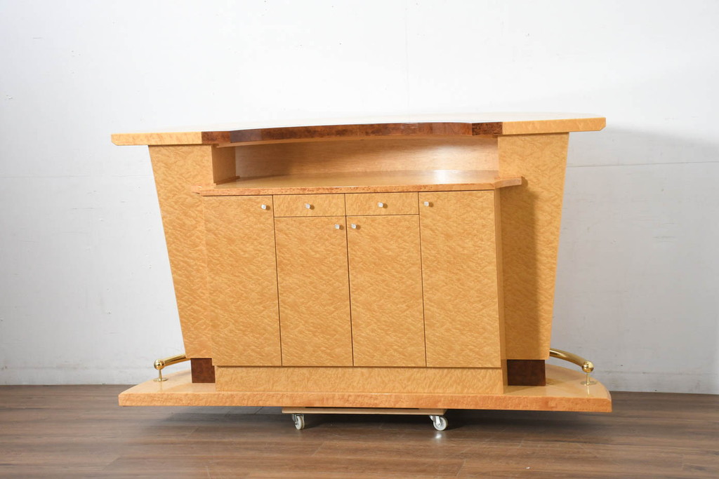 中古　超美品!　松創　モダンで品のある佇まいが美しいバーカウンター(カウンターテーブル)(R-082592)