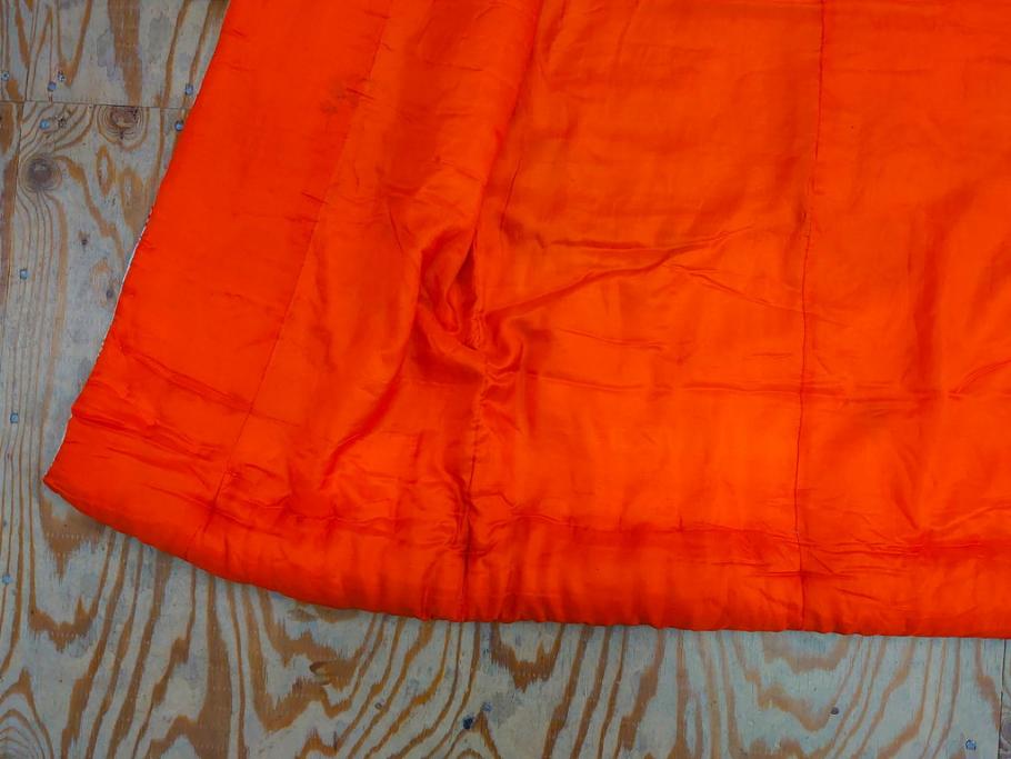 明治～大正　正絹　刺繍　鶴亀　松竹梅　振袖　着物　打掛(古布、リメイク、衣装、Japanese KIMONO)(R-076756)