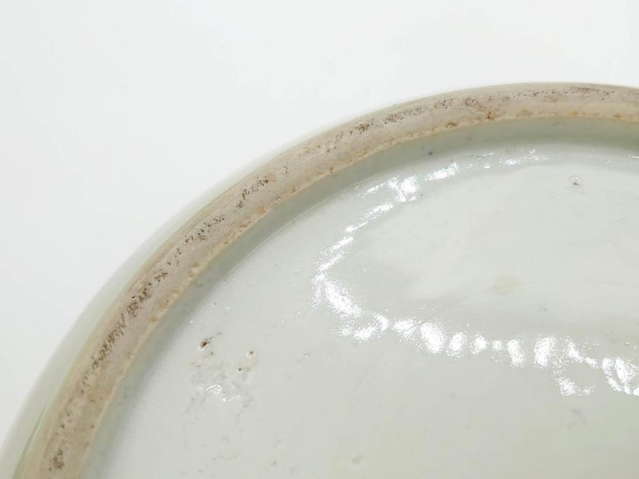 上手物　染付　色絵　金彩　花鳥図　丁寧に描かれた絵柄が素敵な火鉢(鉢カバー、手あぶり、傘立て)(R-083135)