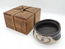 【骨董買取】瀬戸黒茶碗(茶道具、抹茶碗、古瀬戸、絵瀬戸、和食器、和皿)を買取りました。