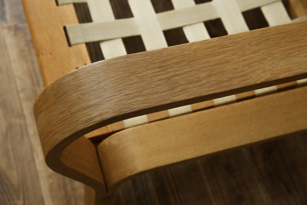 デンマークビンテージ　希少!!　Hans J Wegner(ハンス・J・ウェグナー)　GETAMA (ゲタマ)　1967年デザイン　オーク材　GE671　生産終了で入手困難な3人掛けソファ(3P、三人掛け、3シーター、トリプルソファ、北欧、ヴィンテージ)(R-075933)