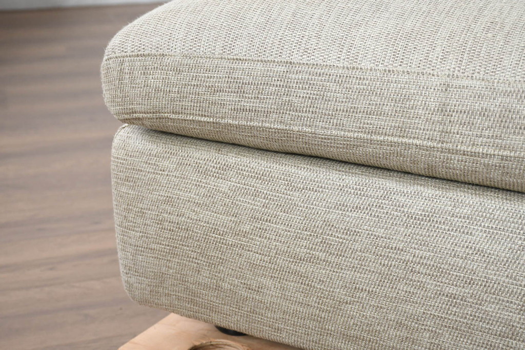 中古　美品　arflex(アルフレックス)　SONA(ソーナ)　心地よさと洗練を兼ね備えたオットマン付きカウチソファ(3人掛け、3P、三人掛け、2人掛けソファ、2PL字ソファ)(定価約115万円)(R-083189)