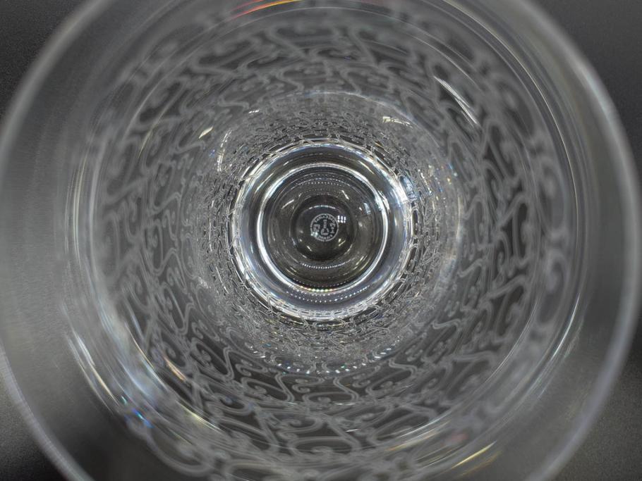 フランス　Baccarat　バカラ　ローハン　ハーモニー　高貴でエレガントなデザインが美しいグラス2客セット(ハイボール、フルレッドクリスタルガラス、コップ)(R-076760)