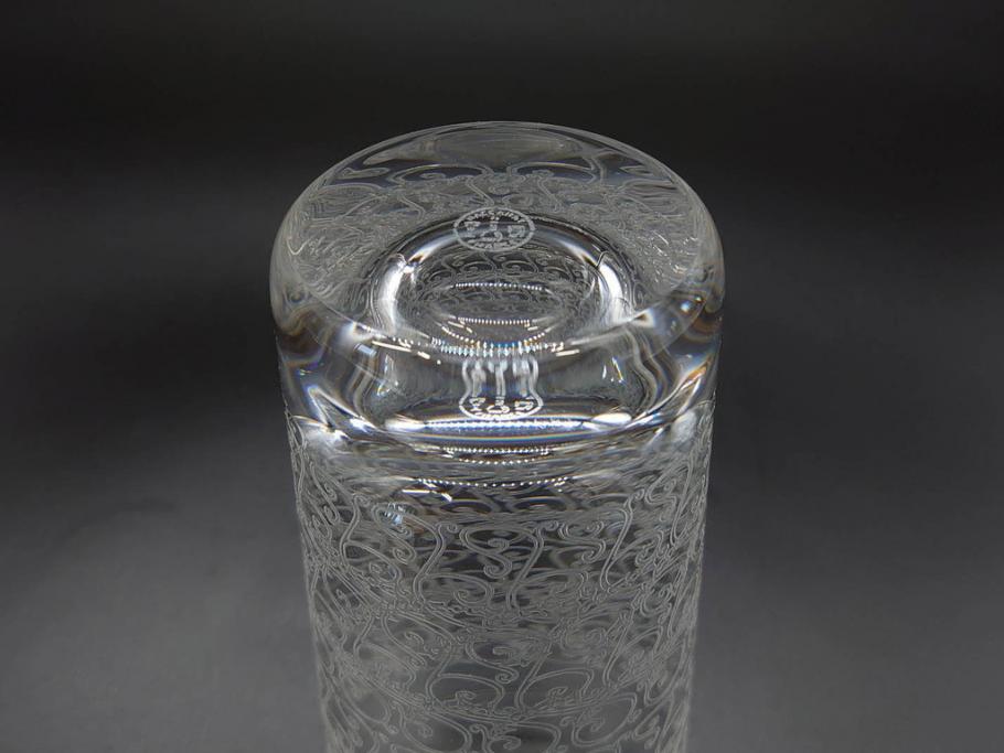 フランス　Baccarat　バカラ　ローハン　ハーモニー　高貴でエレガントなデザインが美しいグラス2客セット(ハイボール、フルレッドクリスタルガラス、コップ)(R-076760)