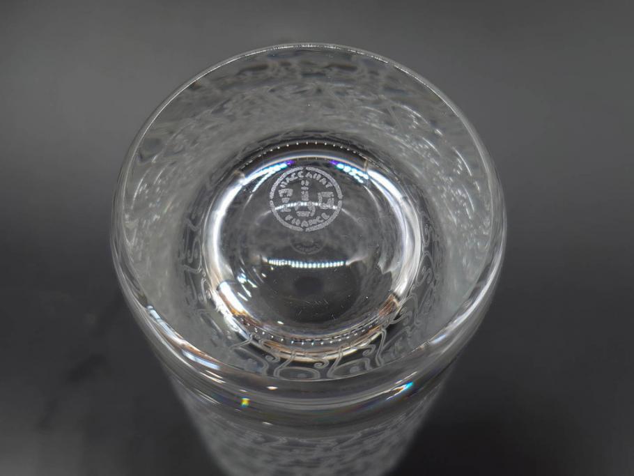 フランス　Baccarat　バカラ　ローハン　ハーモニー　高貴でエレガントなデザインが美しいグラス2客セット(ハイボール、フルレッドクリスタルガラス、コップ)(R-076760)