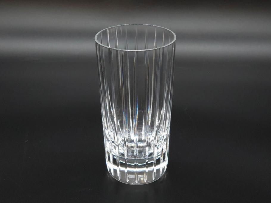 フランス　Baccarat　バカラ　ローハン　ハーモニー　高貴でエレガントなデザインが美しいグラス2客セット(ハイボール、フルレッドクリスタルガラス、コップ)(R-076760)