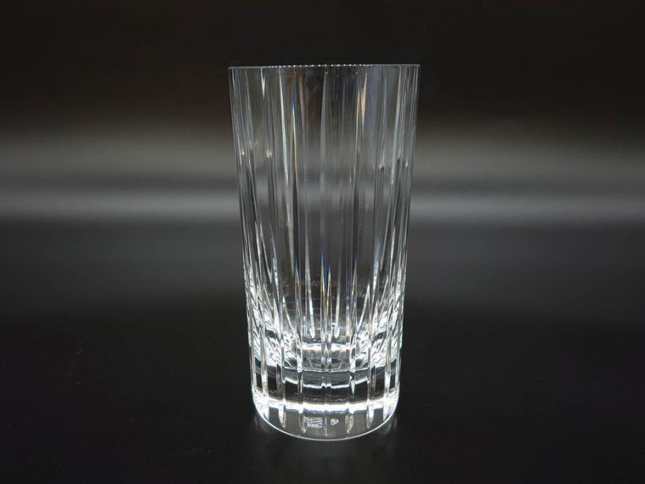 フランス　Baccarat　バカラ　ローハン　ハーモニー　高貴でエレガントなデザインが美しいグラス2客セット(ハイボール、フルレッドクリスタルガラス、コップ)(R-076760)