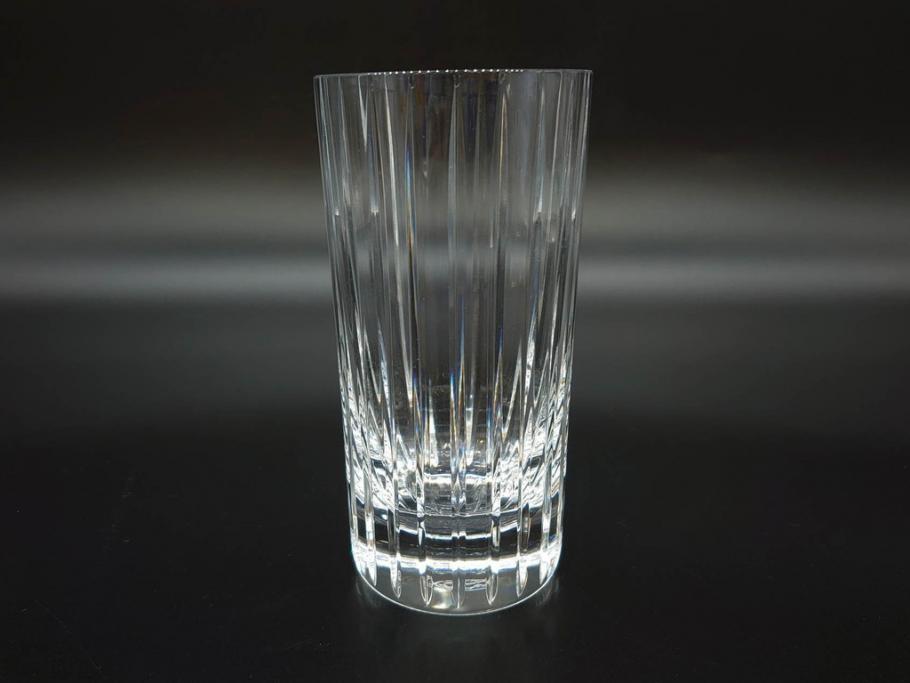 フランス　Baccarat　バカラ　ローハン　ハーモニー　高貴でエレガントなデザインが美しいグラス2客セット(ハイボール、フルレッドクリスタルガラス、コップ)(R-076760)