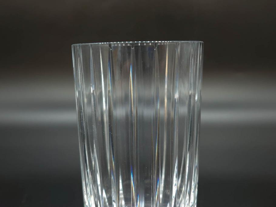 フランス　Baccarat　バカラ　ローハン　ハーモニー　高貴でエレガントなデザインが美しいグラス2客セット(ハイボール、フルレッドクリスタルガラス、コップ)(R-076760)
