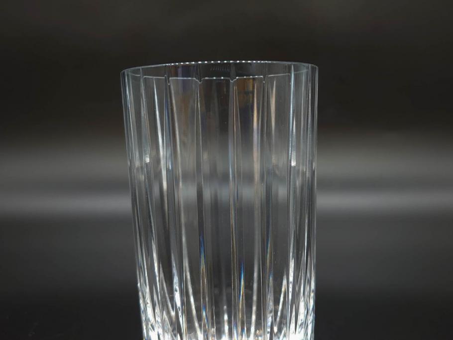 フランス　Baccarat　バカラ　ローハン　ハーモニー　高貴でエレガントなデザインが美しいグラス2客セット(ハイボール、フルレッドクリスタルガラス、コップ)(R-076760)