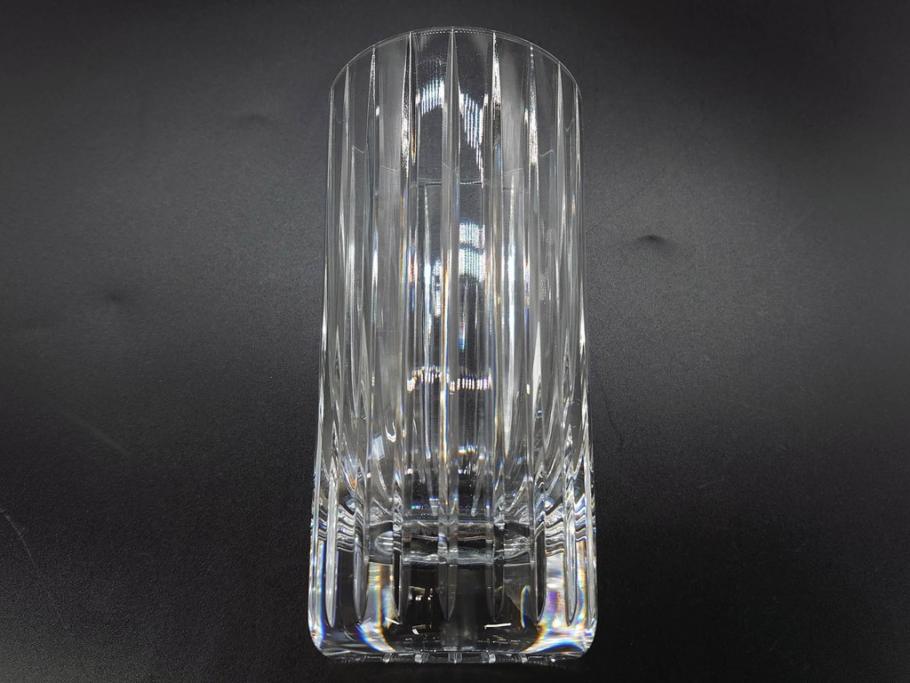 フランス　Baccarat　バカラ　ローハン　ハーモニー　高貴でエレガントなデザインが美しいグラス2客セット(ハイボール、フルレッドクリスタルガラス、コップ)(R-076760)