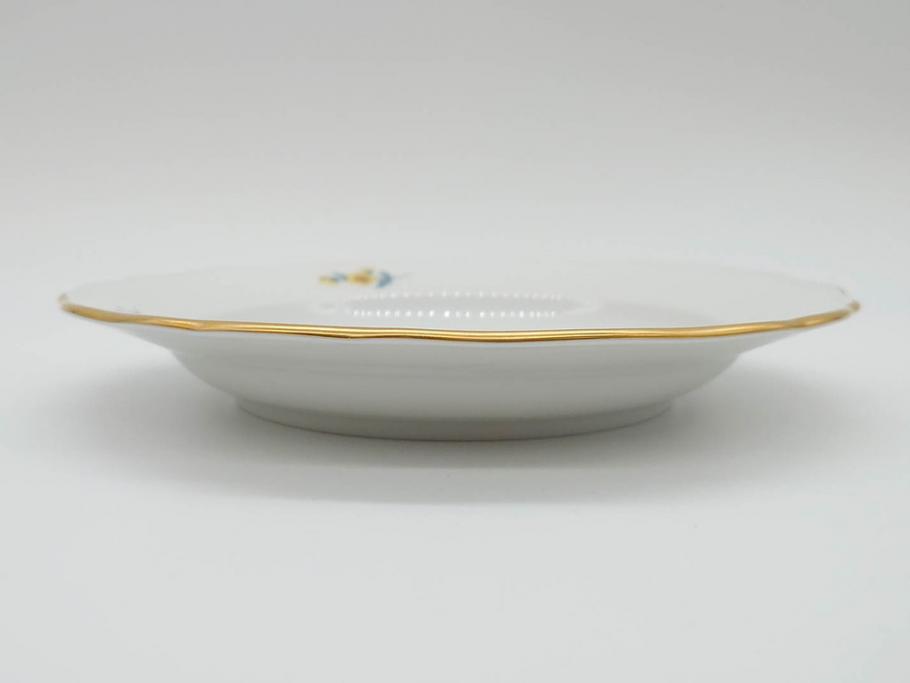 ドイツ　マイセン　Meissen　ベーシックフラワー　二つ花　それぞれ違った花達が食卓のアクセントになるプレート5枚セット(皿、洋食器)(R-070200)